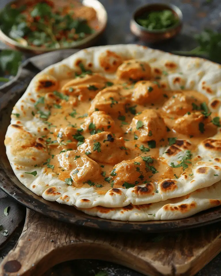 Flatbread with Butter Chicken