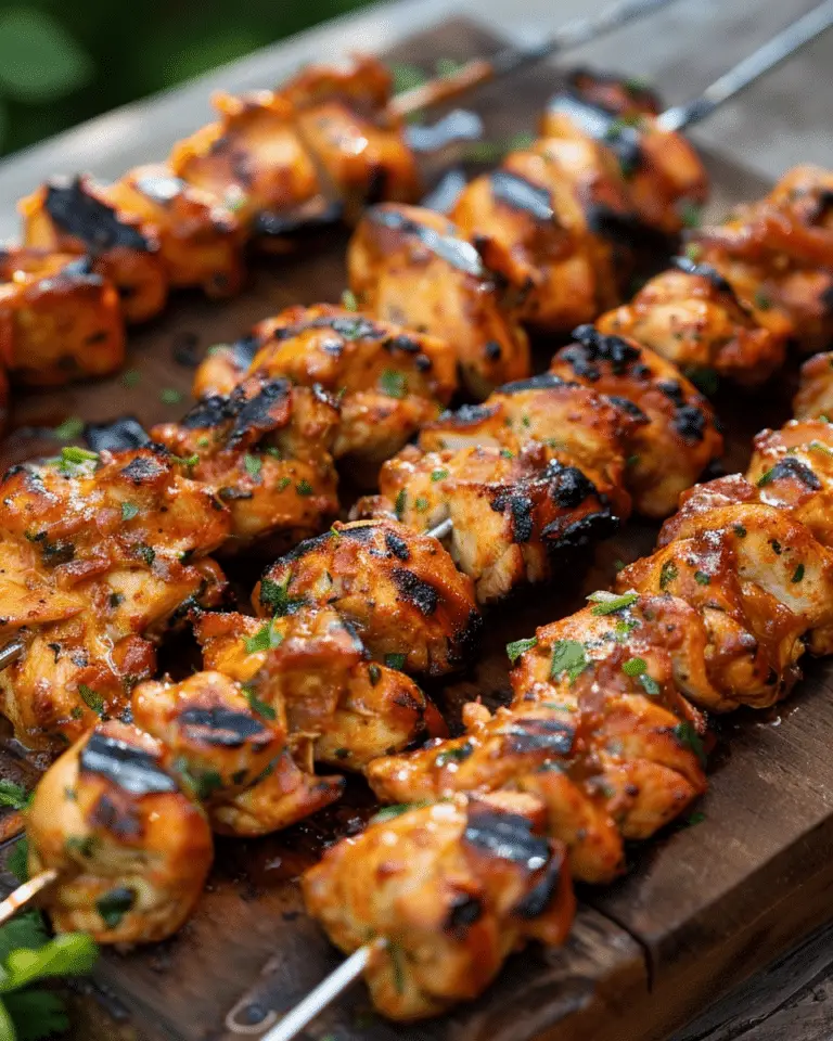 Mexican Barbecue Chicken Skewers