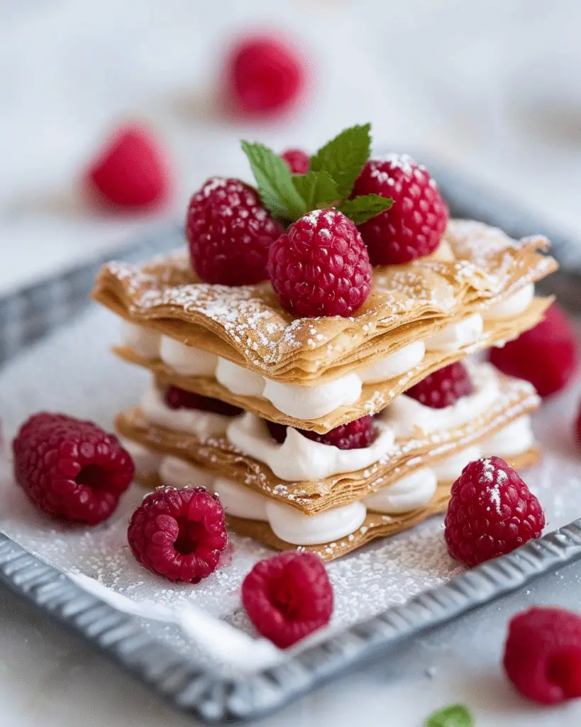 Raspberry Mille-Feuille Cookies