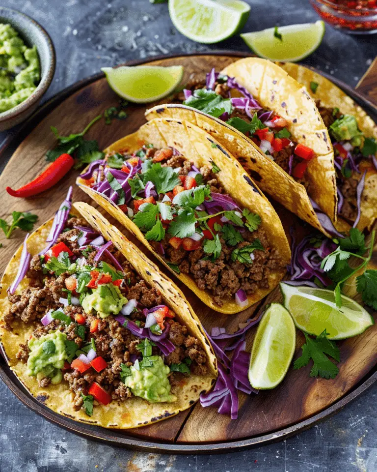 Easy Taco Recipe Dinner Board