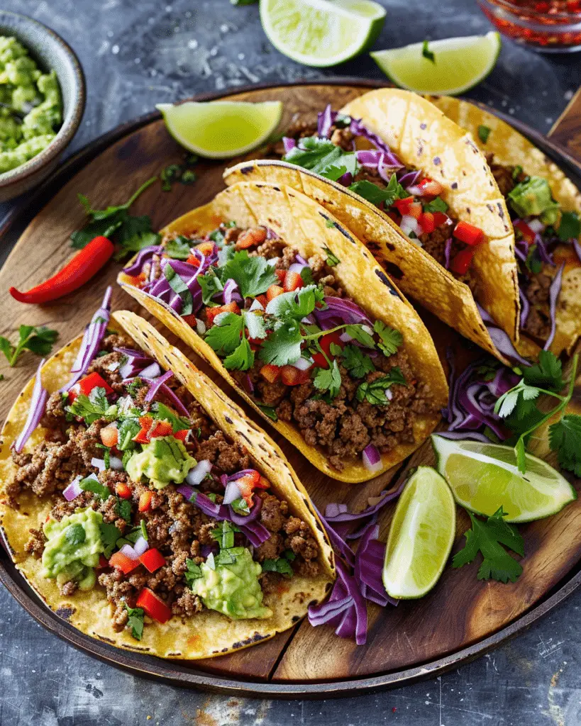 Easy Taco Recipe Dinner Board