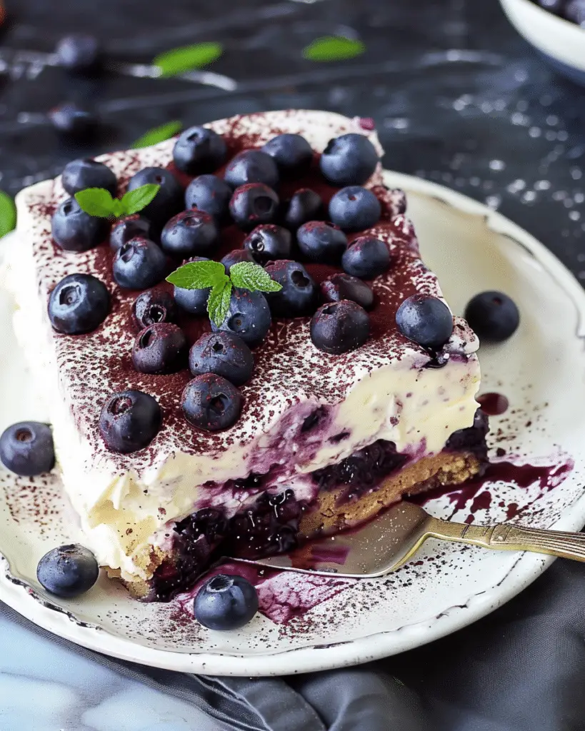 Blueberry Tiramisu