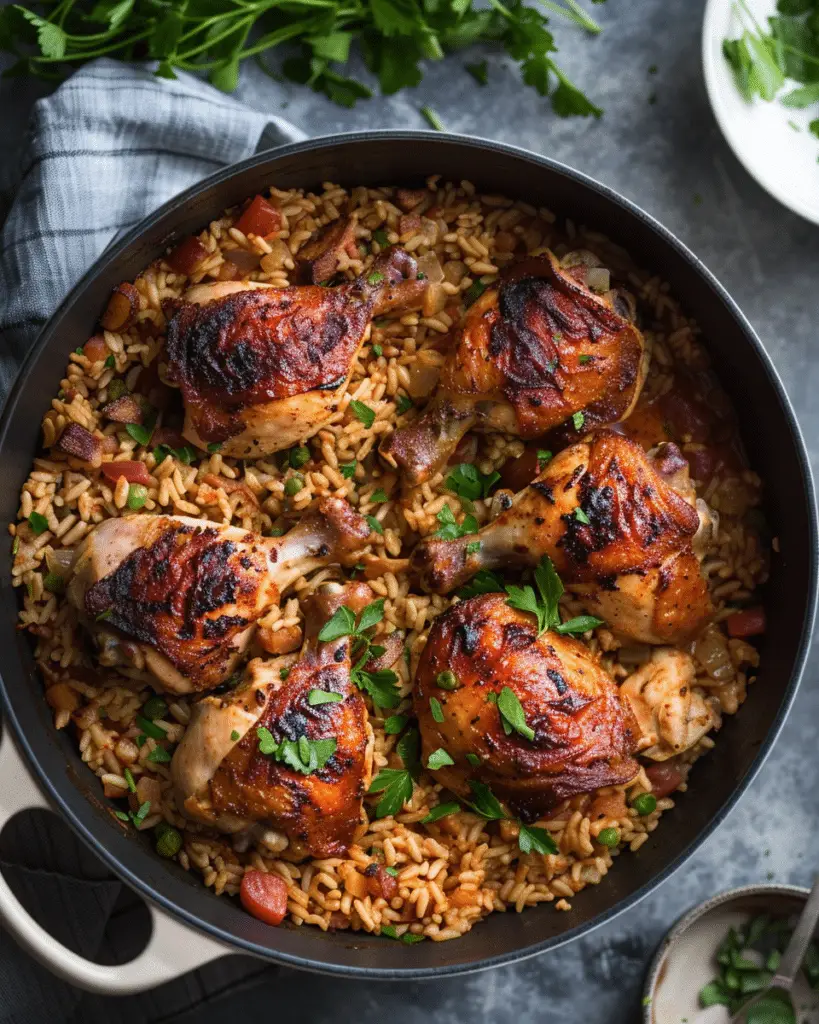 One Pot Cajun Chicken and Rice