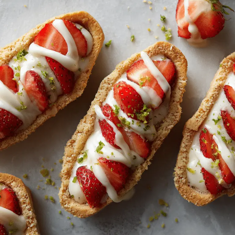 Strawberry Cookie Boats