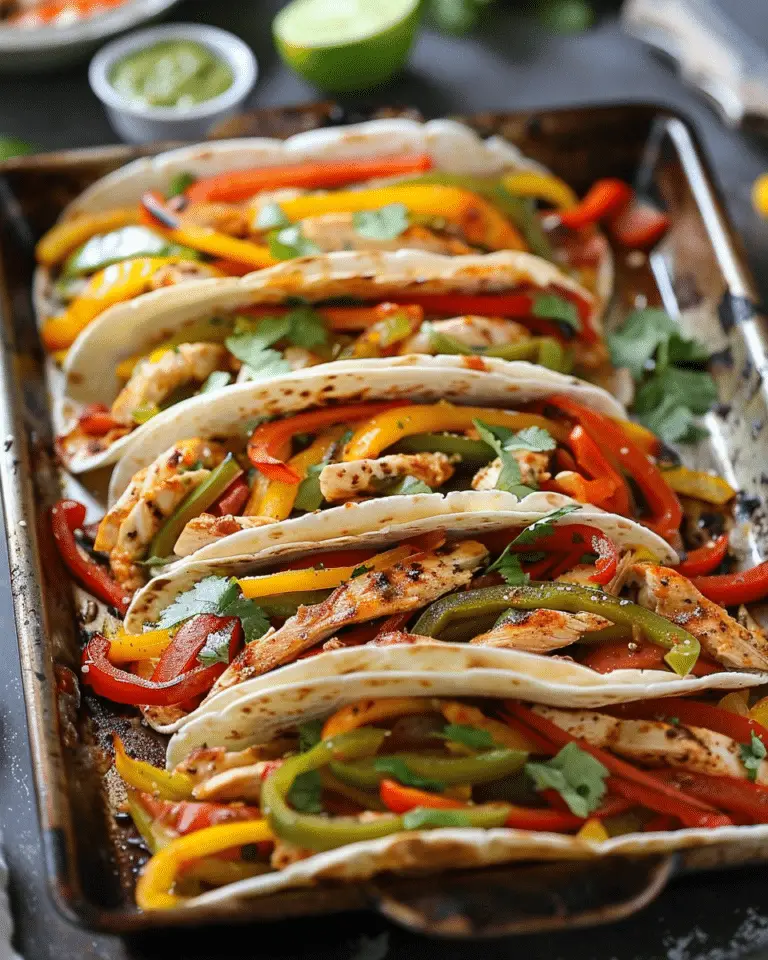 Sheet Pan Chicken Fajitas