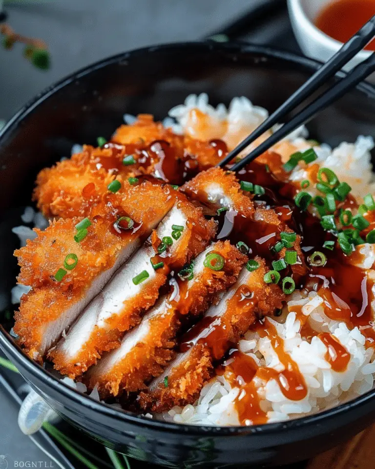 Japanese Katsu Bowls with Tonkatsu Sauce