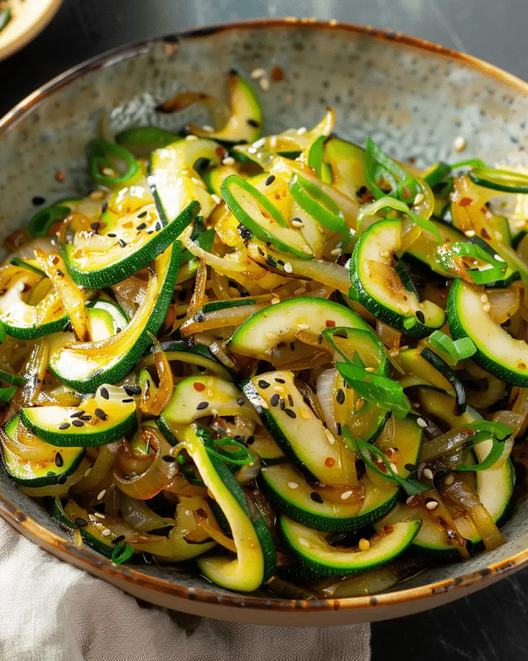 Japanese Zucchini & Onion Stir-Fry