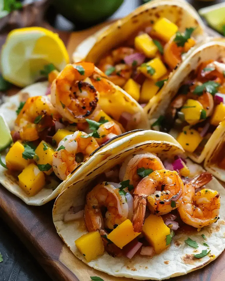 Spicy Shrimp Tacos with Mango Salsa