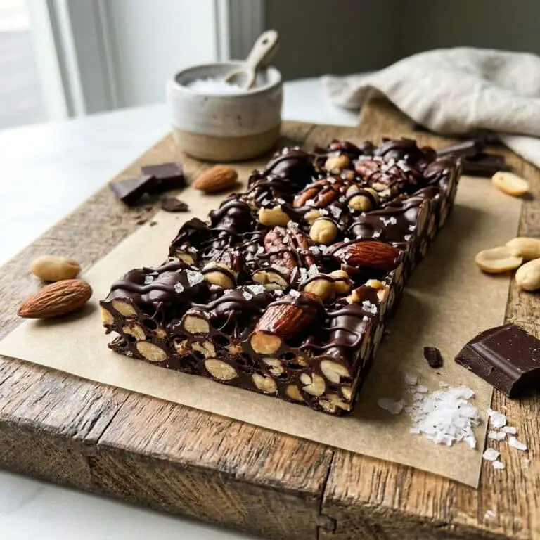 Dark Chocolate and Sea Salt Nut Bars