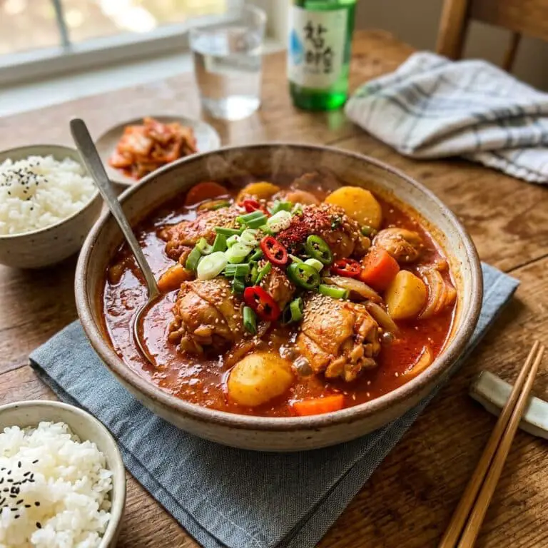 Easy Dakdoritang (Spicy Korean Chicken Stew)