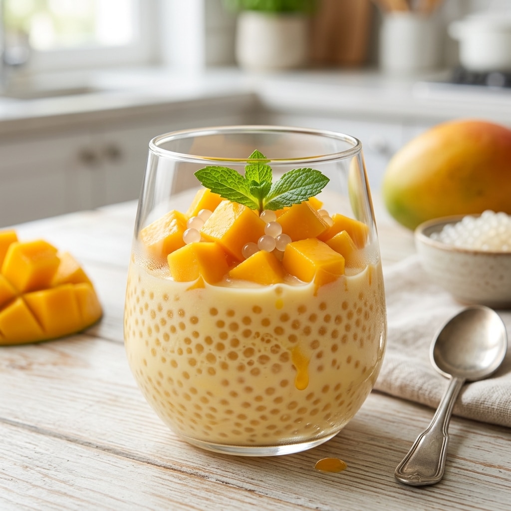 Easy Mango Sago (Dessert Pudding)