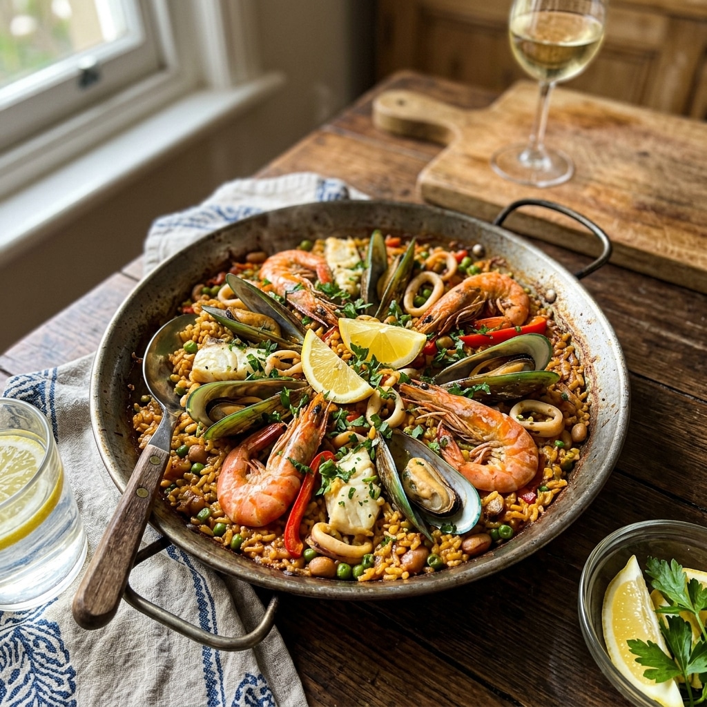 Easy Seafood Paella