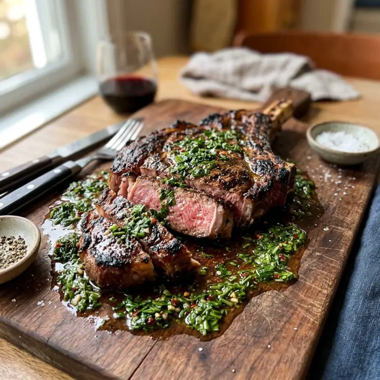 Grilled Steaks with Board Sauce