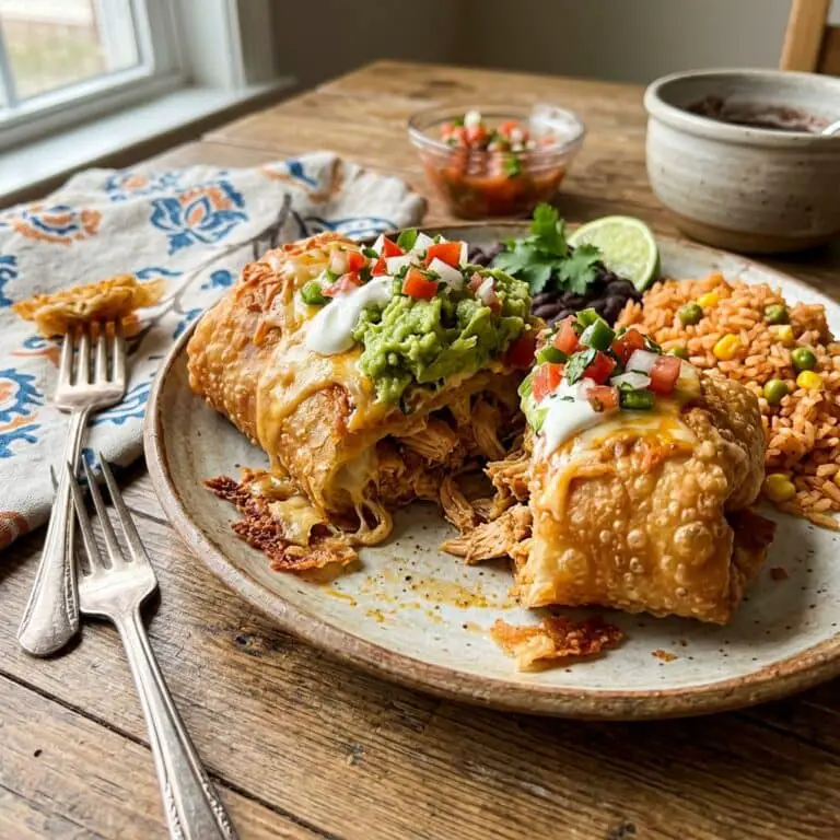 The Best Chicken Chimichangas