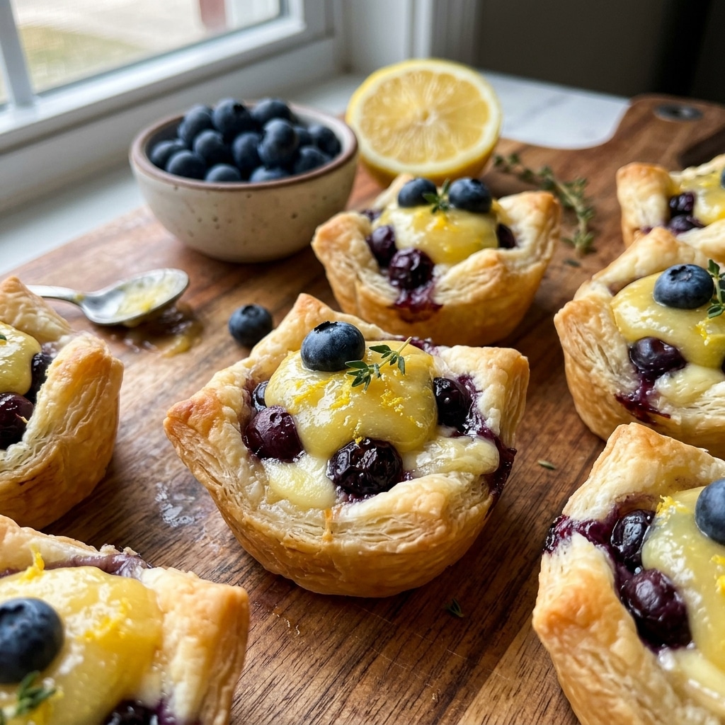 Lemon-Blueberry Brie Bites