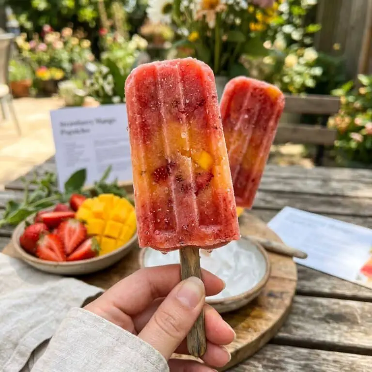 Strawberry Mango Popsicles