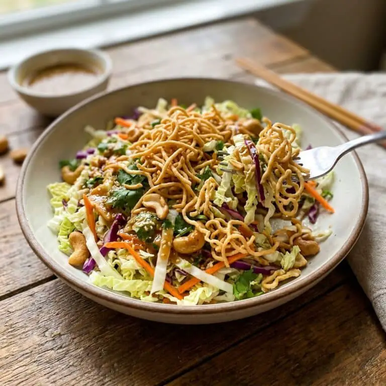 Cashew Crunch Salad with Sesame Dressing