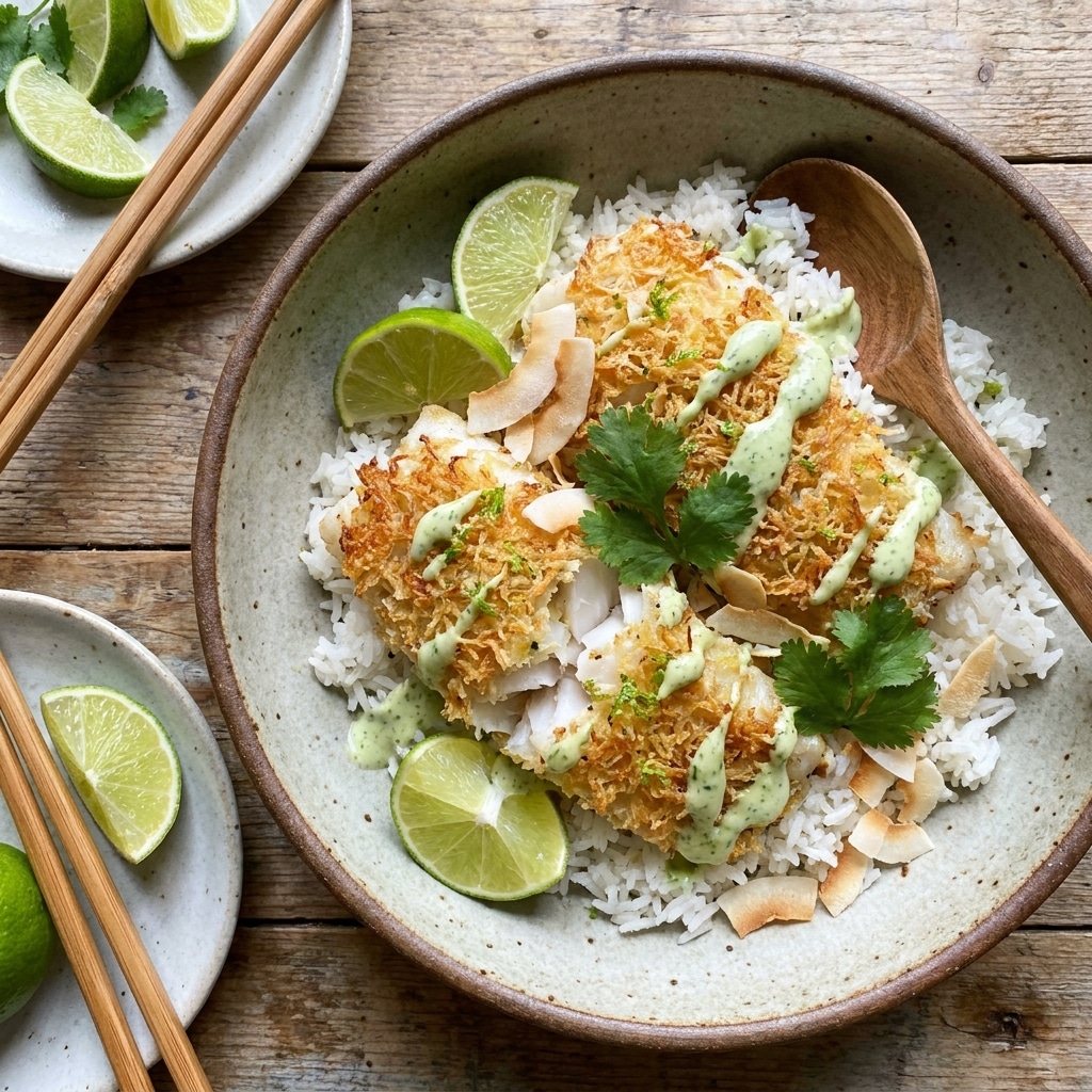 Coconut and Lime Fish and Rice