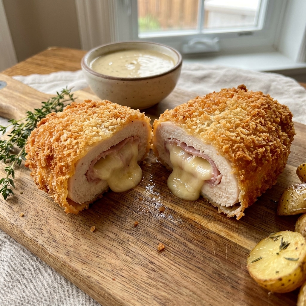 Crispy Creamy Chicken Cordon Bleu
