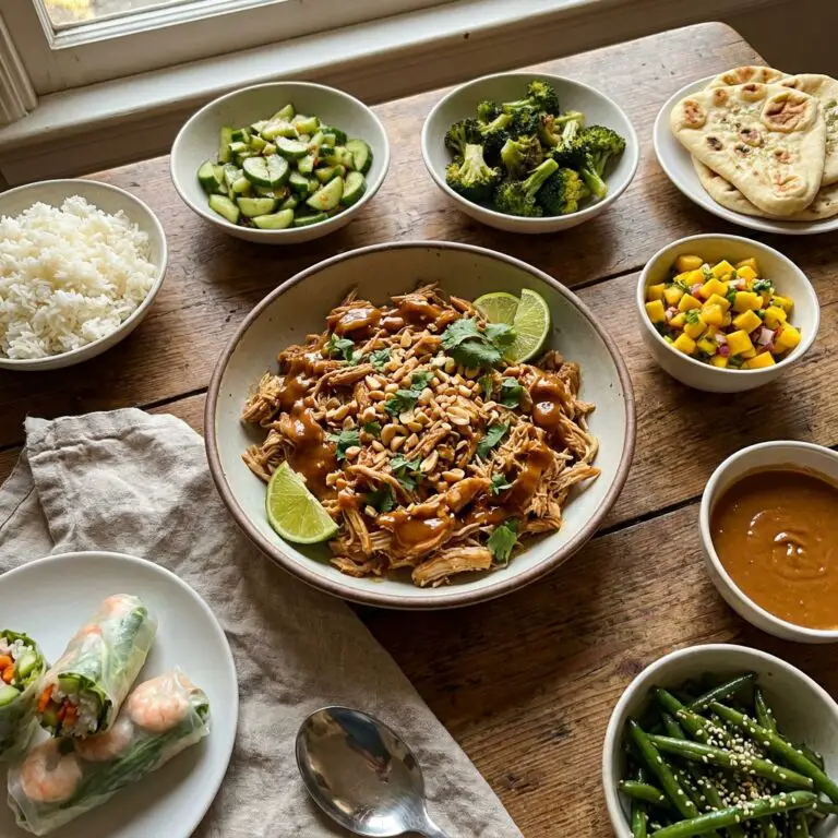 Easy Thai Peanut Chicken (Slow Cooker Recipe)